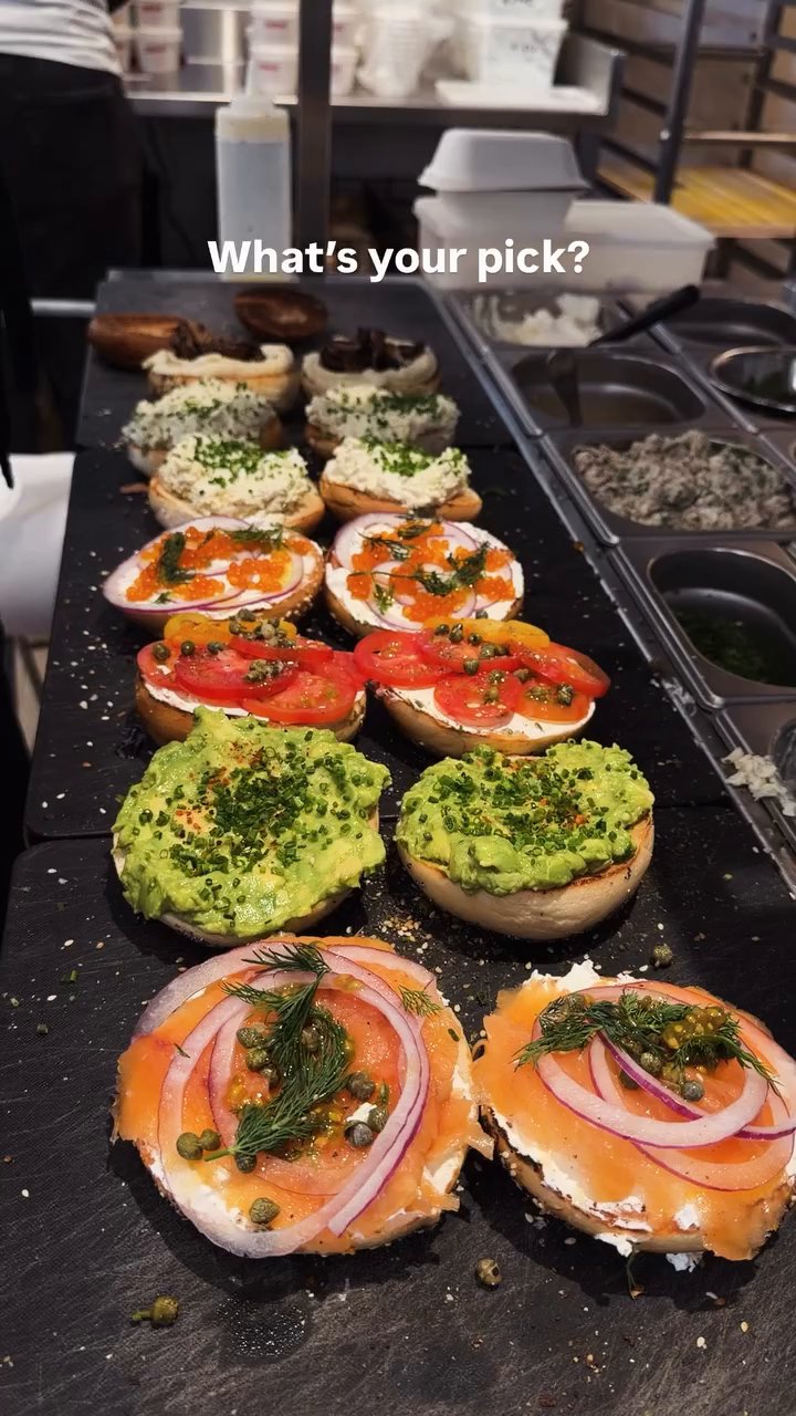 Event flyer: Bagels with Various Toppings