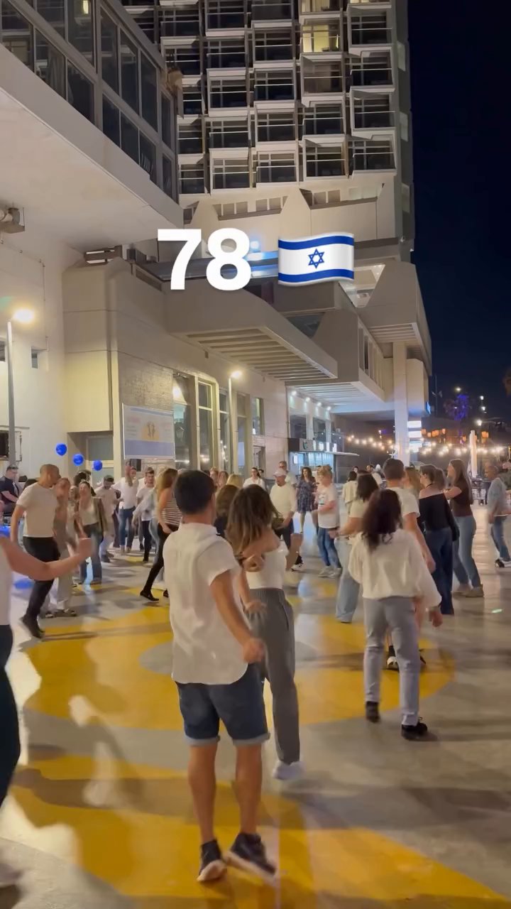 Event flyer: Dancing Celebration for Israel's 78th Independence Day