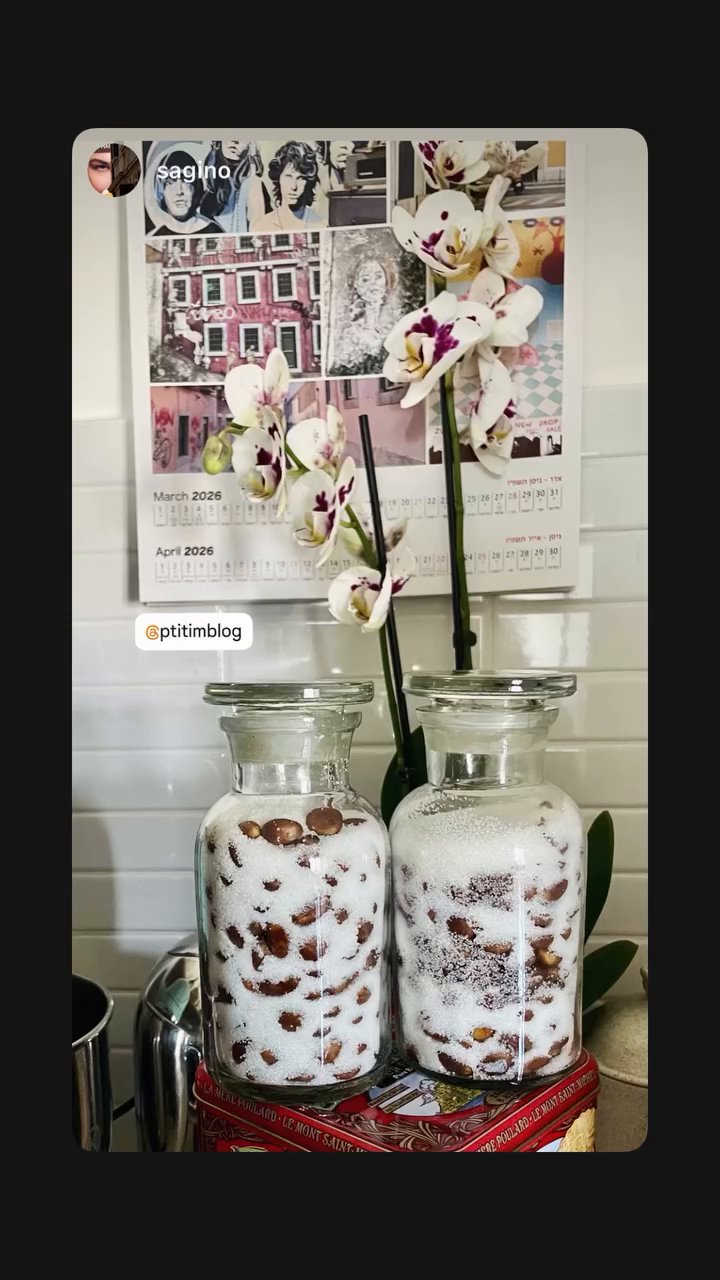 Event flyer: Decorative jars with beans and flowers