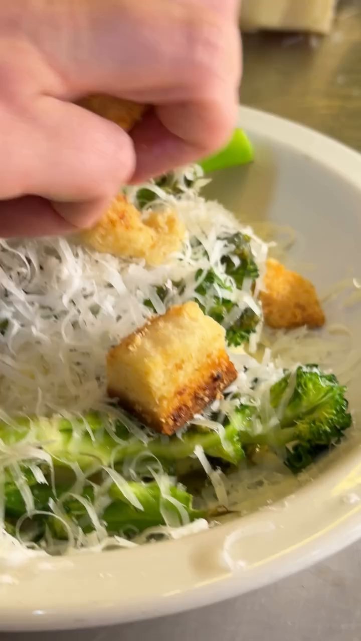 Event flyer: Fresh salad with croutons and cheese