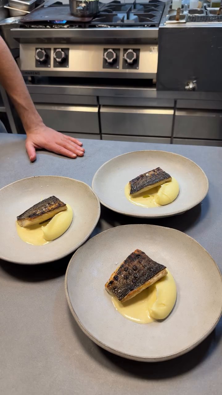 Event flyer: Plated Dish with Fish and Sauce