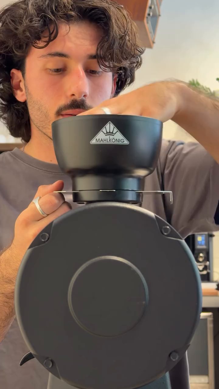 Event flyer: Preparing Coffee with Mahlkönig Grinder