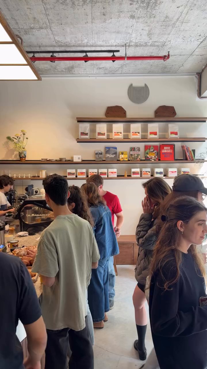 Event flyer: Busy café scene at Loki Roasters
