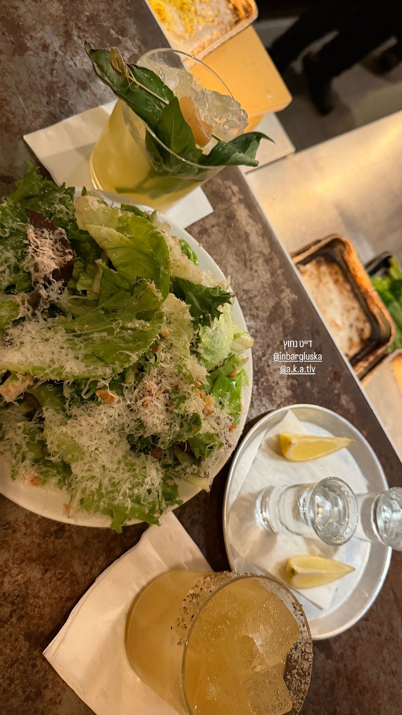 Event flyer: Salad and cocktails at the bar