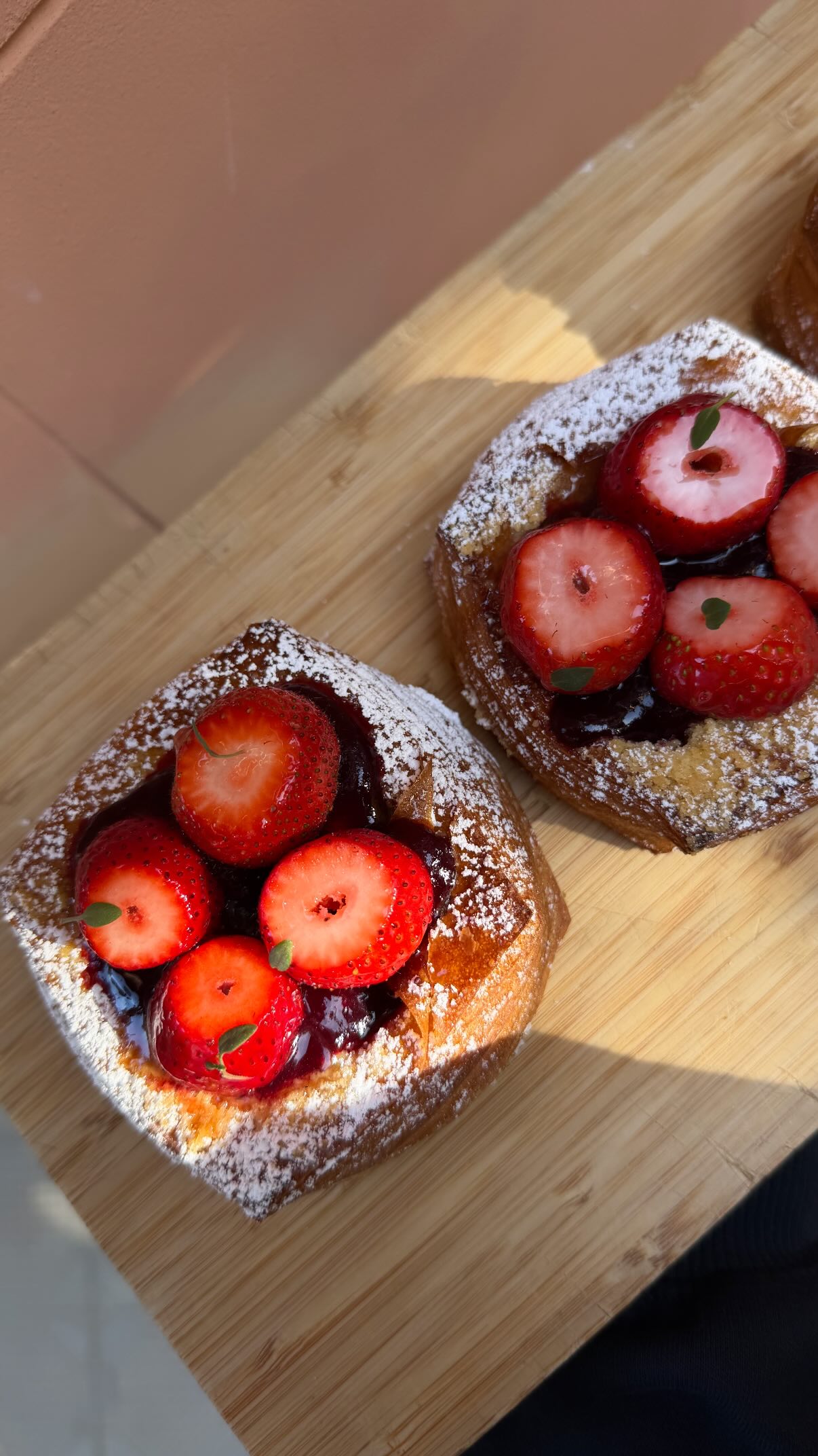 Event flyer: Dessert with strawberries