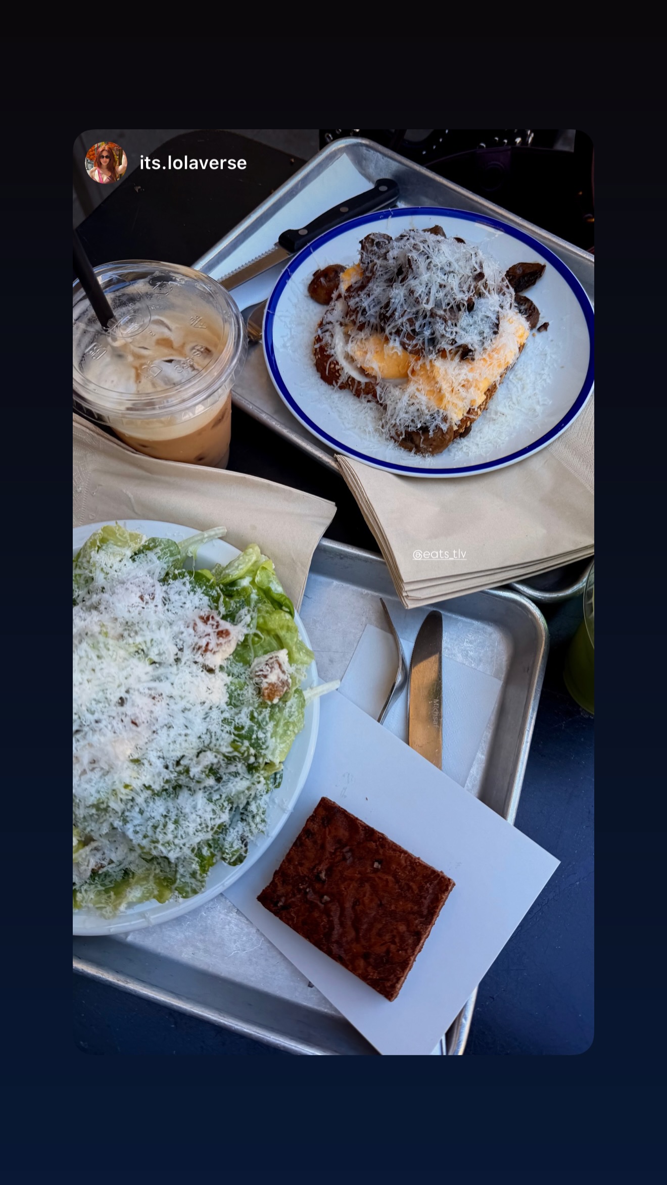 Event flyer: Food presentation at Eats TLV