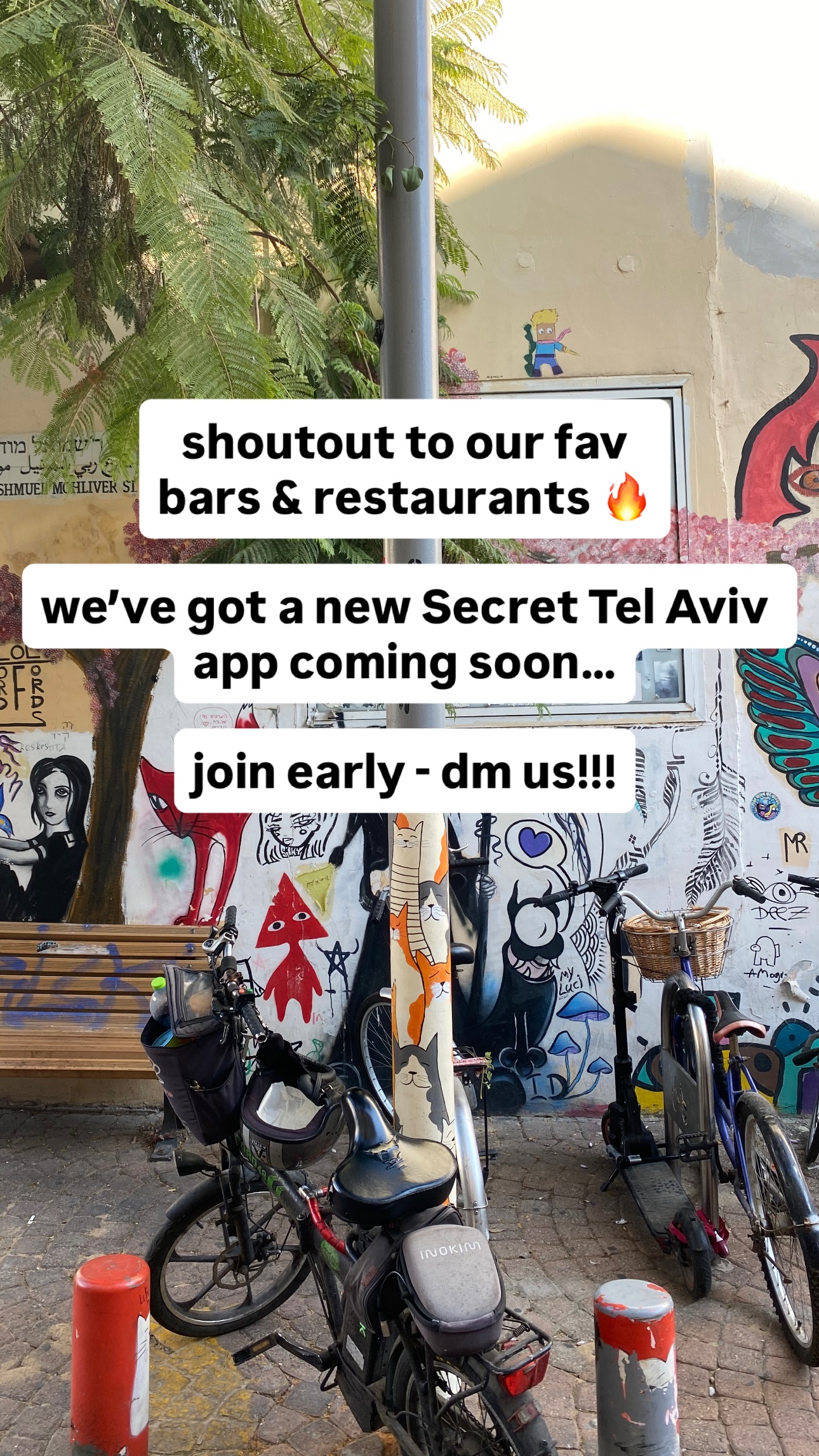 Event flyer: New Secret Tel Aviv App Coming Soon