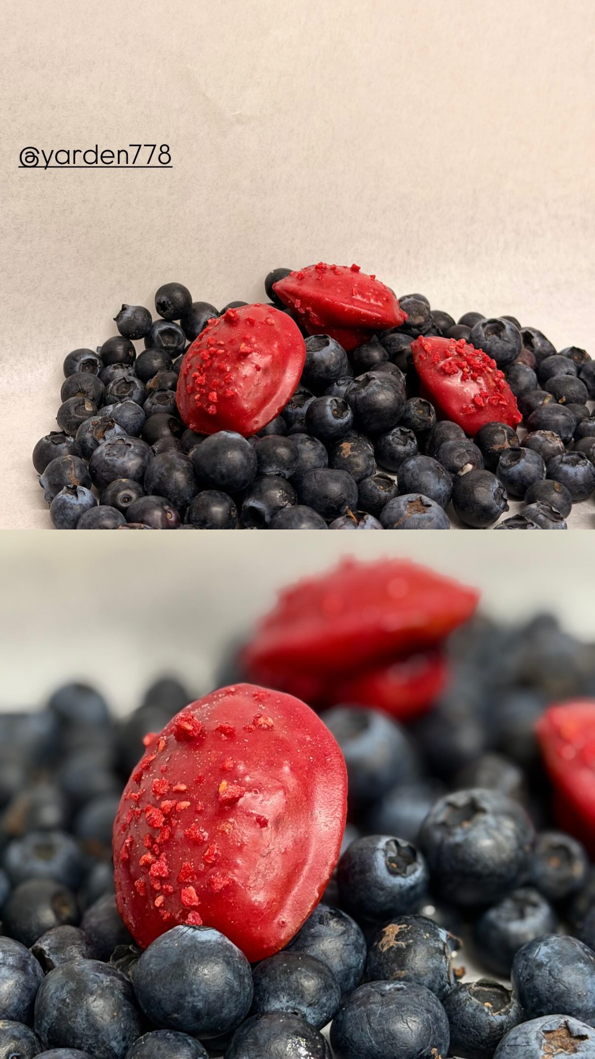 Event flyer: Dessert with Blueberries and Red Sorbet