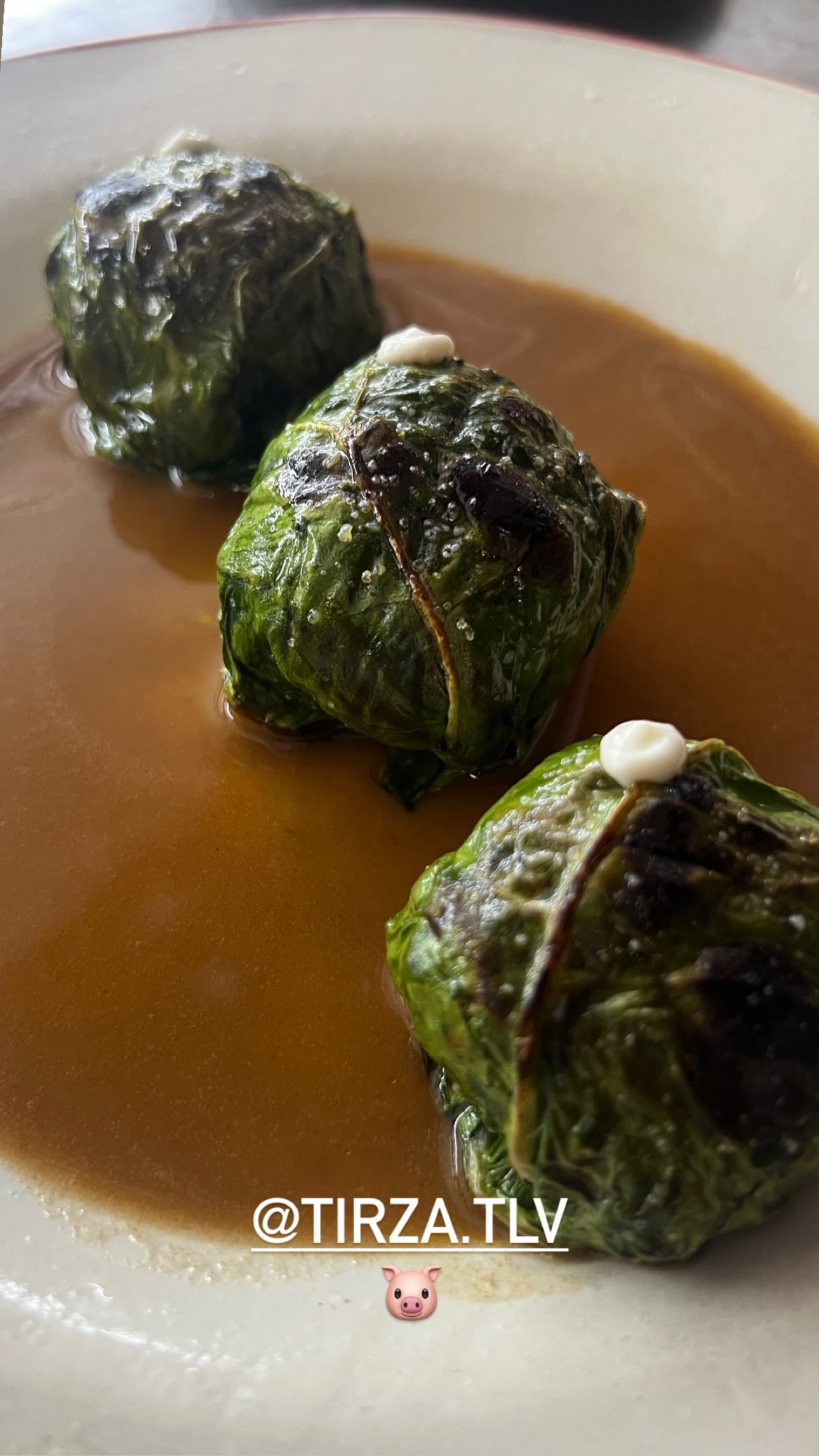 Event flyer: Delicious dish served at Tirza